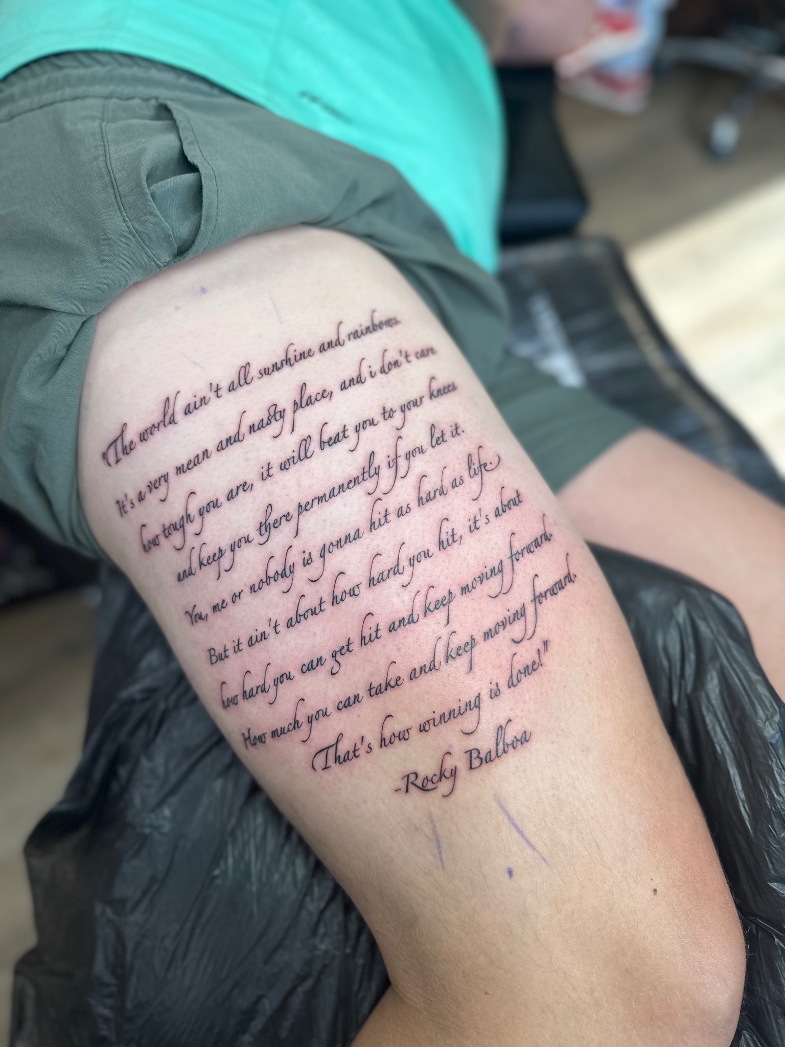 Fine line tattoo portfolio piece at Titans Legacy Ink